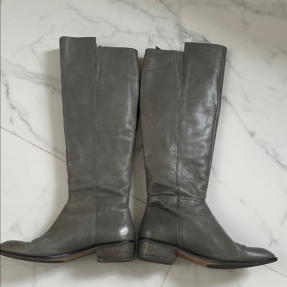 Elliott Lucca Gray Over the Knee Boots - Picture 4 of 6